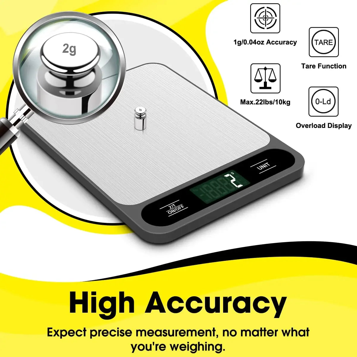 Digital Kitchen Scale for Precise Baking and Cooking
