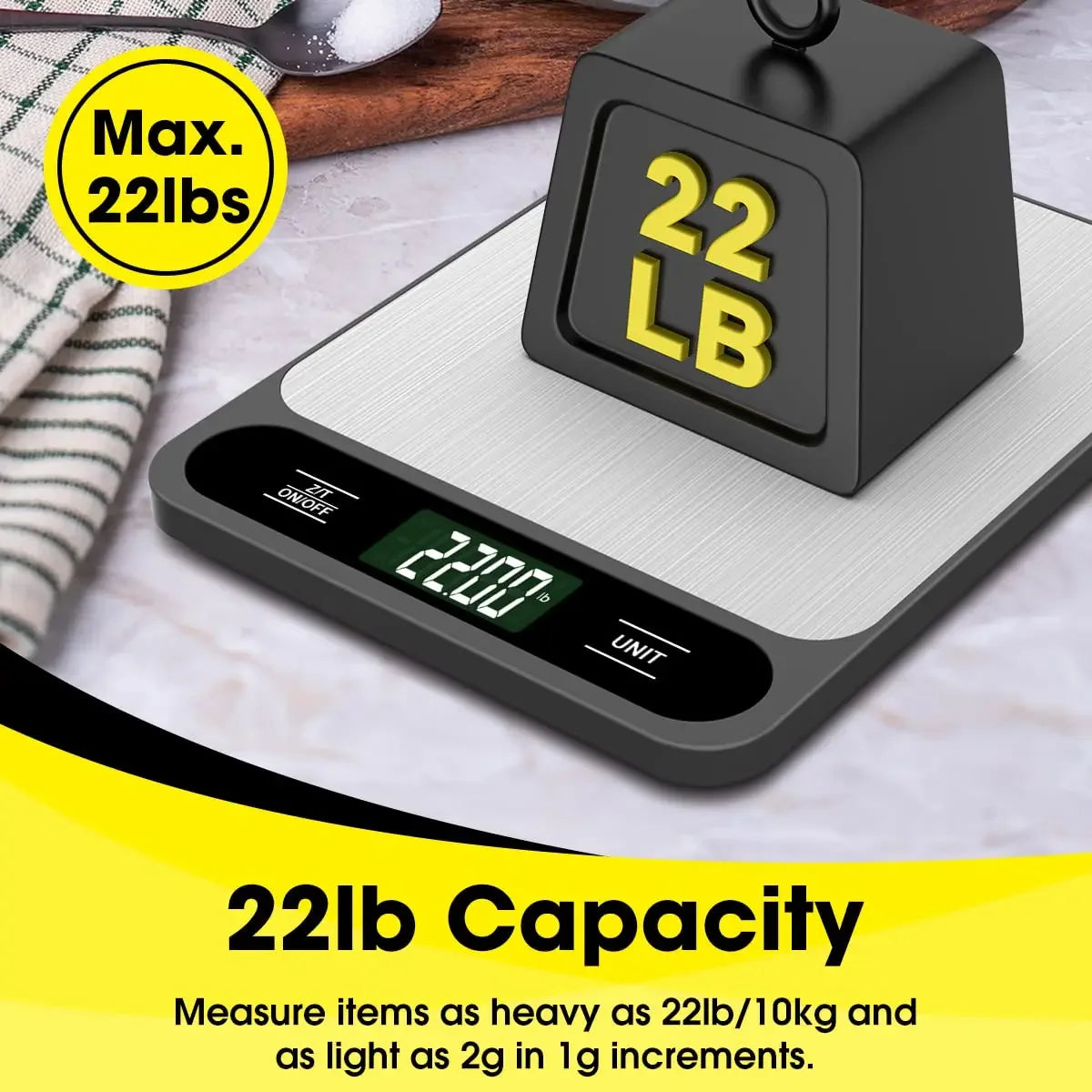 Digital Kitchen Scale for Precise Baking and Cooking
