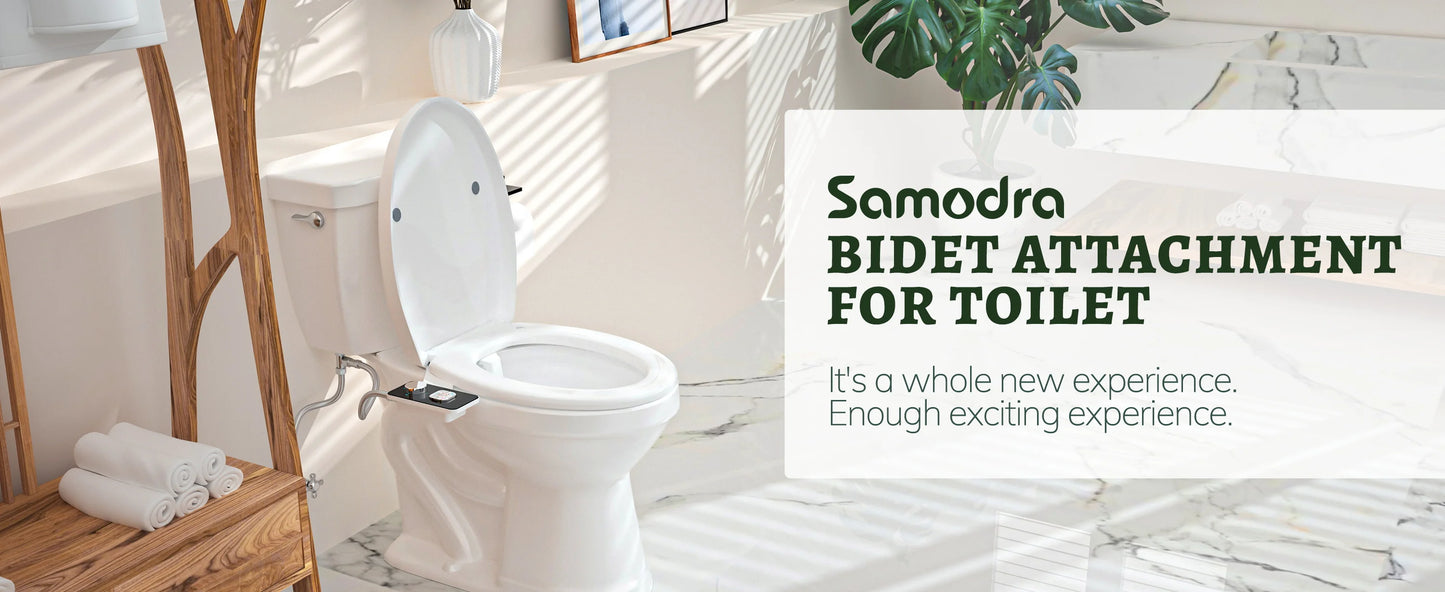 Samodra Dual Nozzle Bidet Attachment – Cleaner, Safer, More Comfortable Bathroom Hygiene