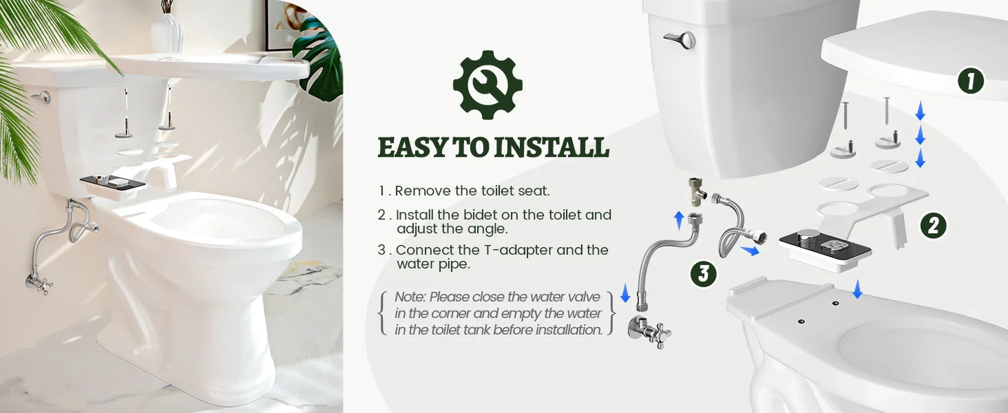 Samodra Dual Nozzle Bidet Attachment – Cleaner, Safer, More Comfortable Bathroom Hygiene