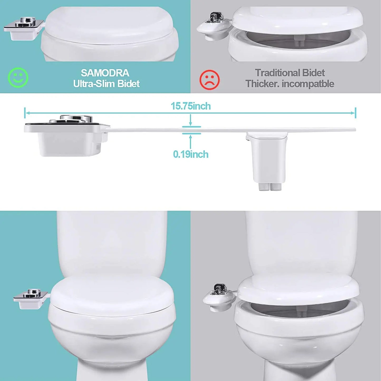 Samodra Dual Nozzle Bidet Attachment – Cleaner, Safer, More Comfortable Bathroom Hygiene